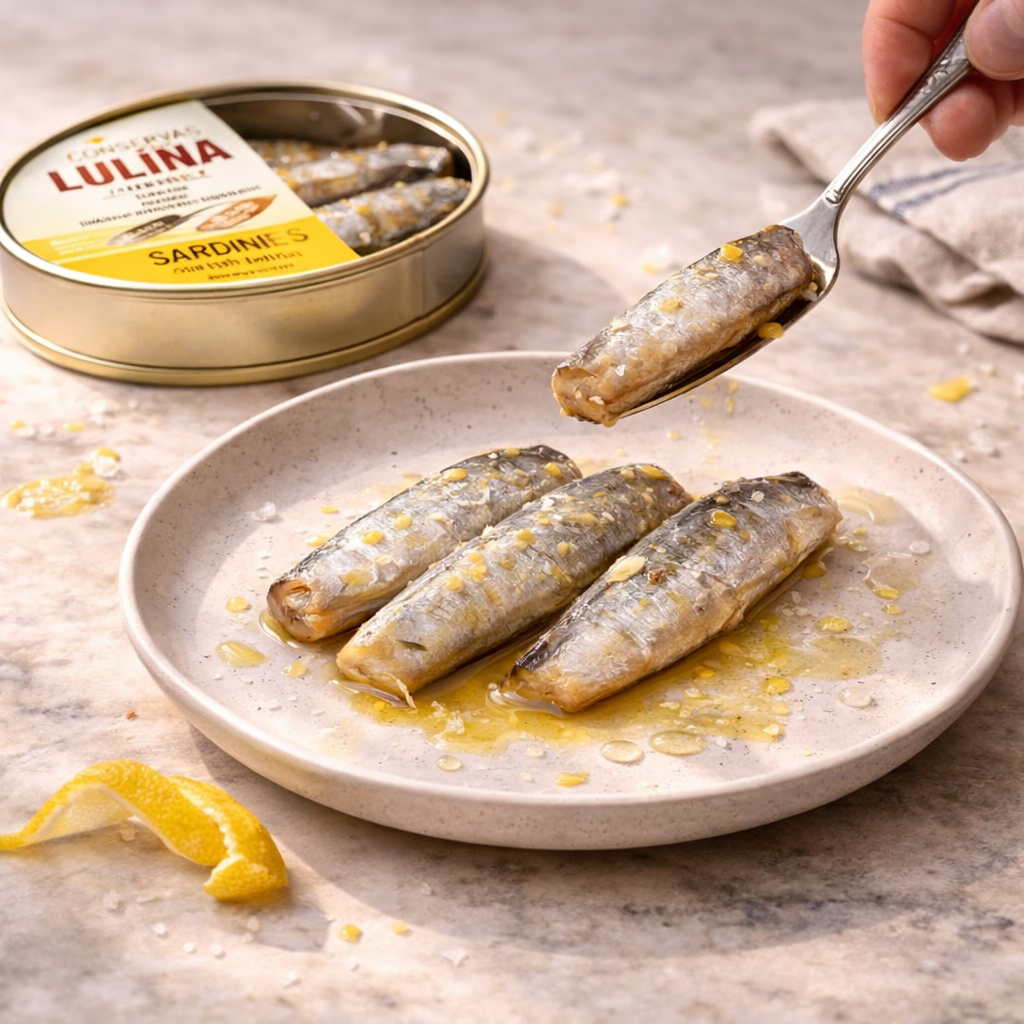Sardinas Marinadas con Limón en Aceite de Oliva — Ati Manel (120 g)